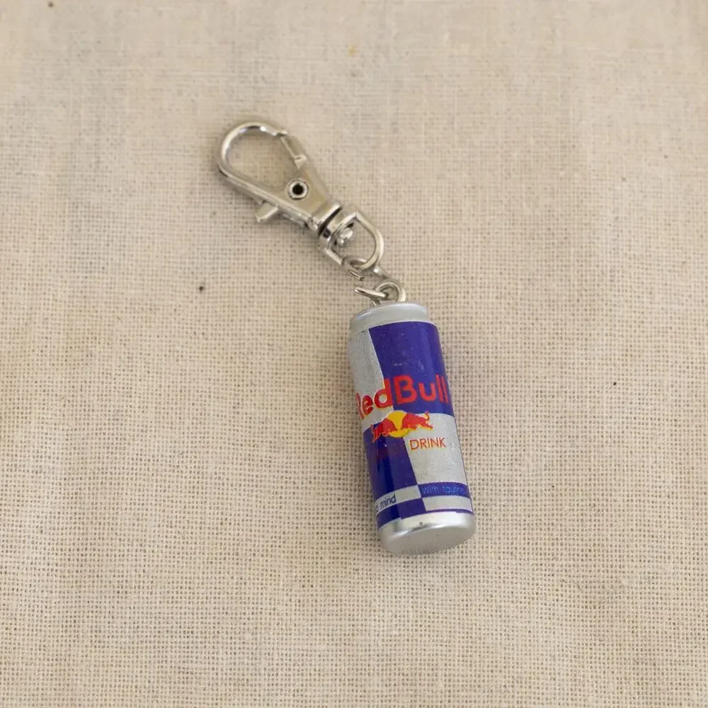 Y2K Red Bull Can Keychain – Mini Collectible, Lightweight, Brand New